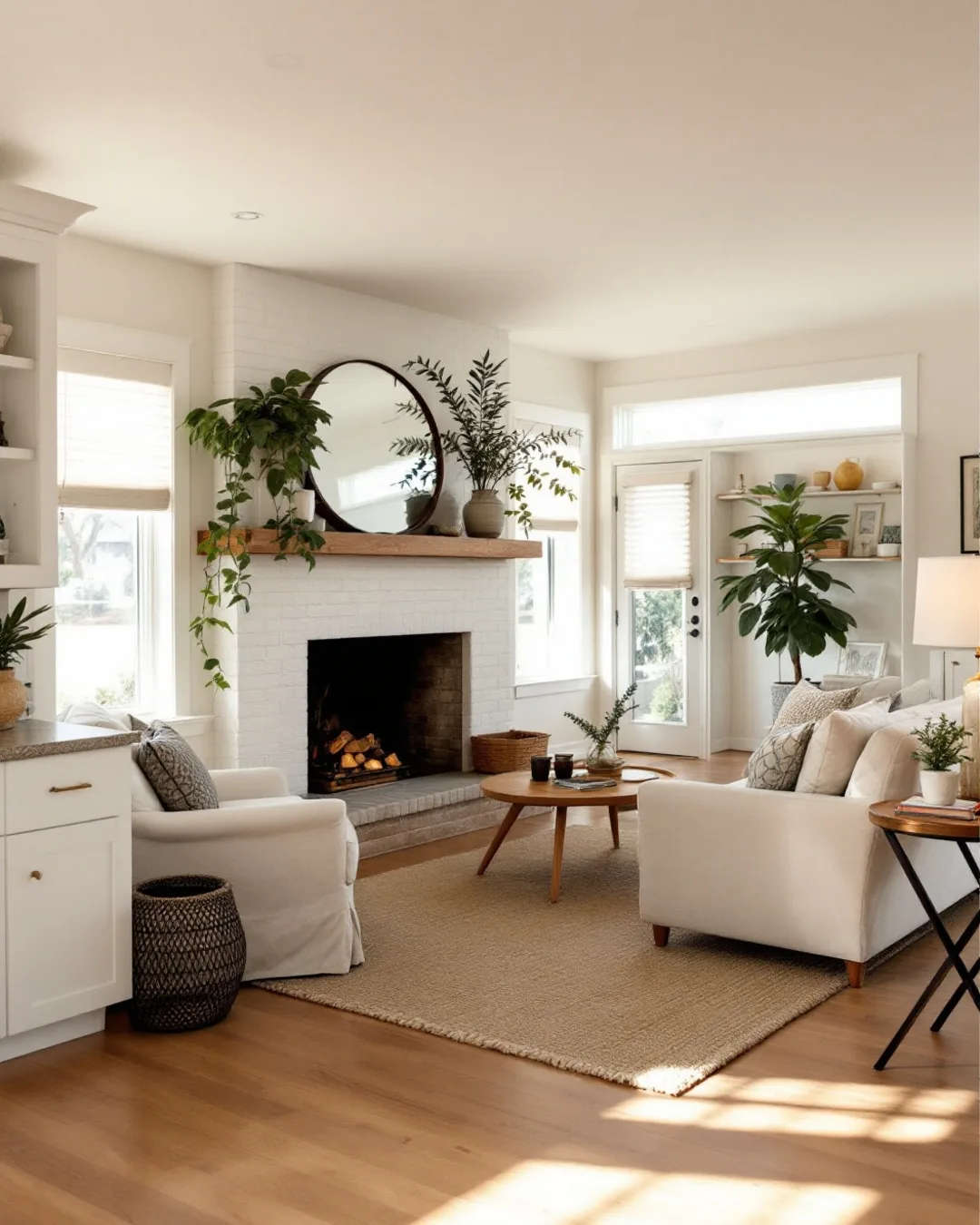 Carousel slide 3 — the living room, afternoon light across the floor (AI-generated demo)